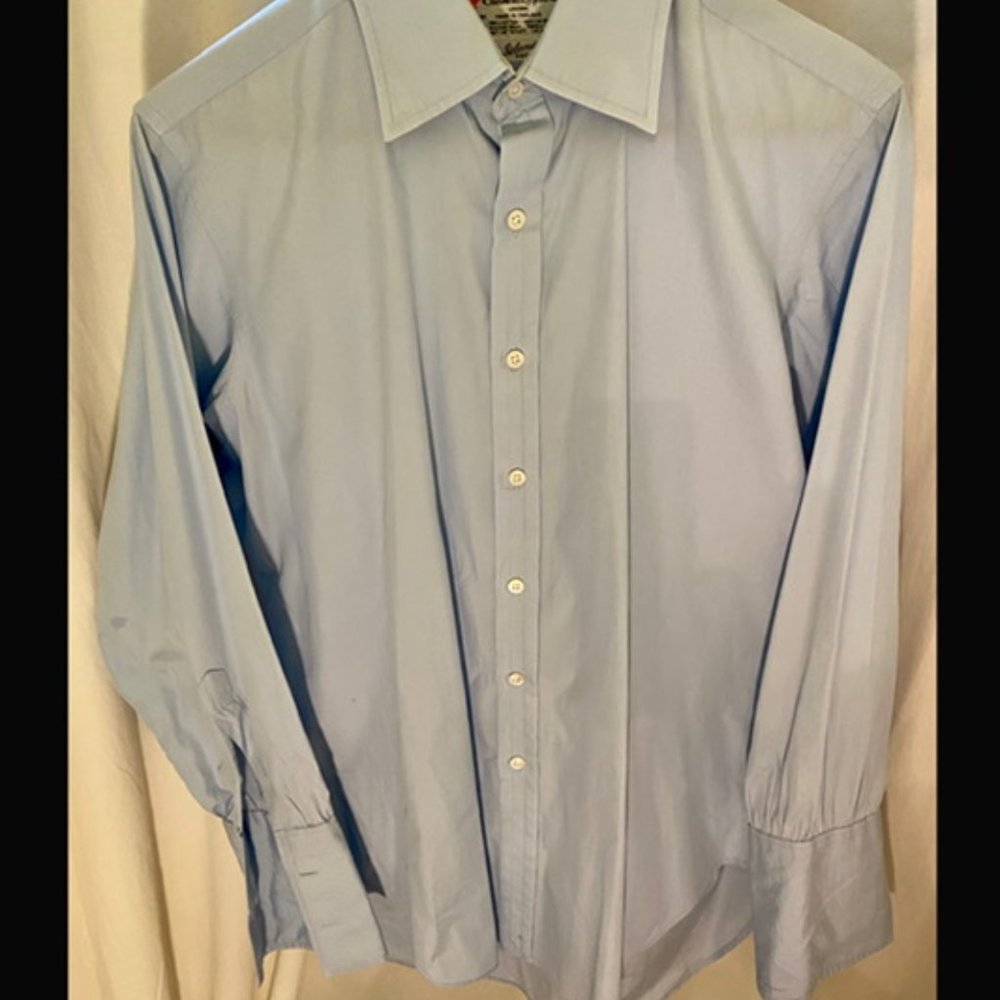 Turnbull & Asser Pure Sea Island Cotton Dress Shirt in Sky Blue 16/41.